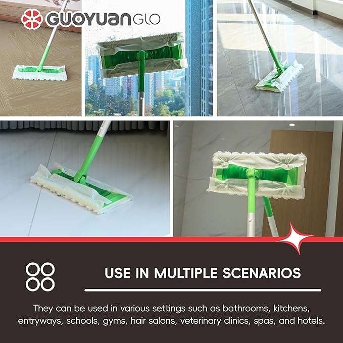 Heavy Duty Pet Dry Sweeping Cloth Refills Multi-Surface Floor Mop Cloths for Cleaning Dust,Dirt and Pet Hair,80 Counts