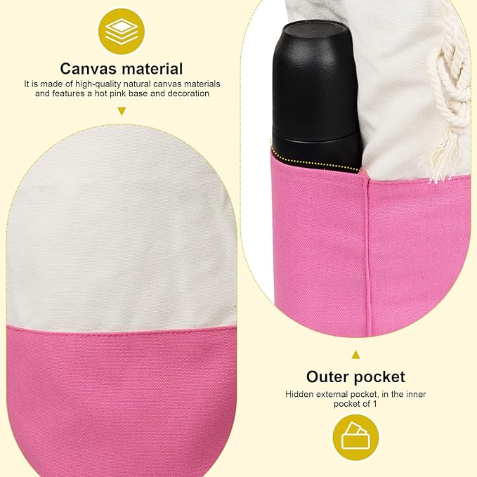 Single-shoulder backpack-style laundry bag with shoulder strap and pockets, made of durable canvas material, with drawstring closure design, suitable for college, travel, laundromats, and apartments.