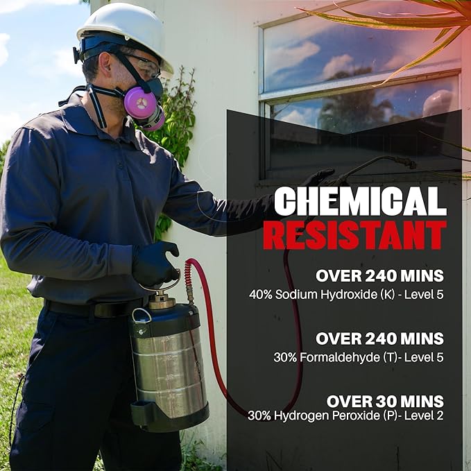 Herkules Grip Heavy Duty 8Mil Black Nitrile Gloves,3D Raised Diamond Texture-Latex & Powder-Free Industrial, Mechanic