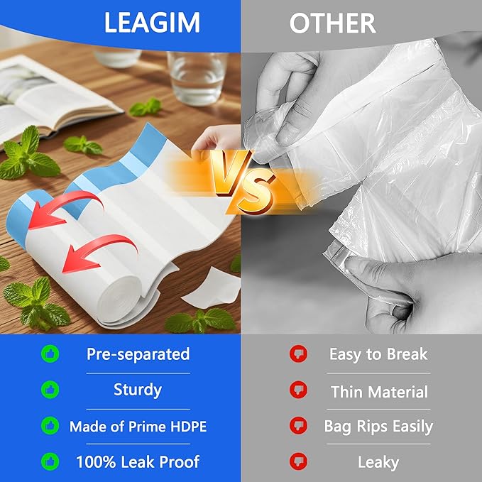 Small Trash Bags 1 Gallon, 360 Count -1.2 Mil Drawstring Mini Garbage Bags, White Plastic Trash Can Liners for Bathroom Accessories, 4 Liter, Bedroom, Dorm Room Essentials, Office