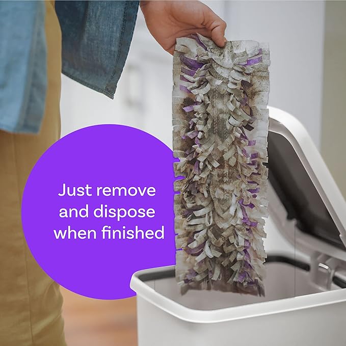 Swiffer PowerMop Multi-Surface Refill Pack for Floor Cleaning, Includes 5 Mopping Pad Refills, 1 Cleaning Solution with Lavender Scent (Pack of 2)