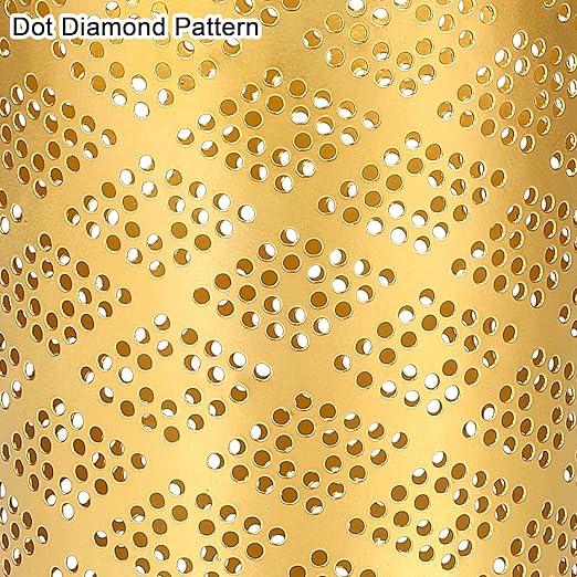 Metal Gold Trash Can, Modern Cylindrical Gold Garbage Can, Metal Waste Basket for Office Bathroom Bedroom & Small Spaces, 7.28" D x 10" H