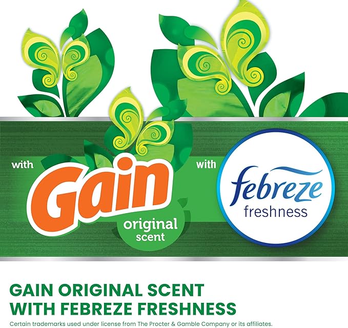 Glad ForceFlex Tall Kitchen Trash Bags, 13 Gallon, Gain Original, 40 Count (Package May Vary)