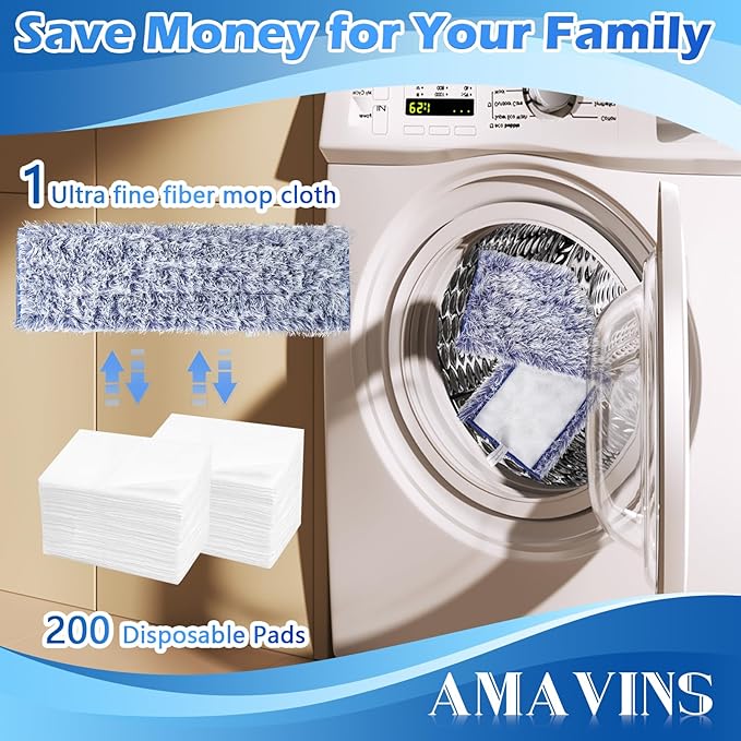 Microfiber Cleaning Pads for Bona Mop, 3 Pack Value - Reusable Mop Pads for 18 Inch Mop, Includes Dusting Pad, Cleaning Pad, and Three Zone Deep Clean Pad for Wood, Stone, Tile, Laminate, Vinyl Floor