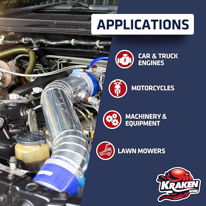 KRAKEN BOND Engine Cleaner Spray - (2x12.3 fl. Oz) Engine Degreaser for Engine Bay, Gunk, and Motor | 2 Pack