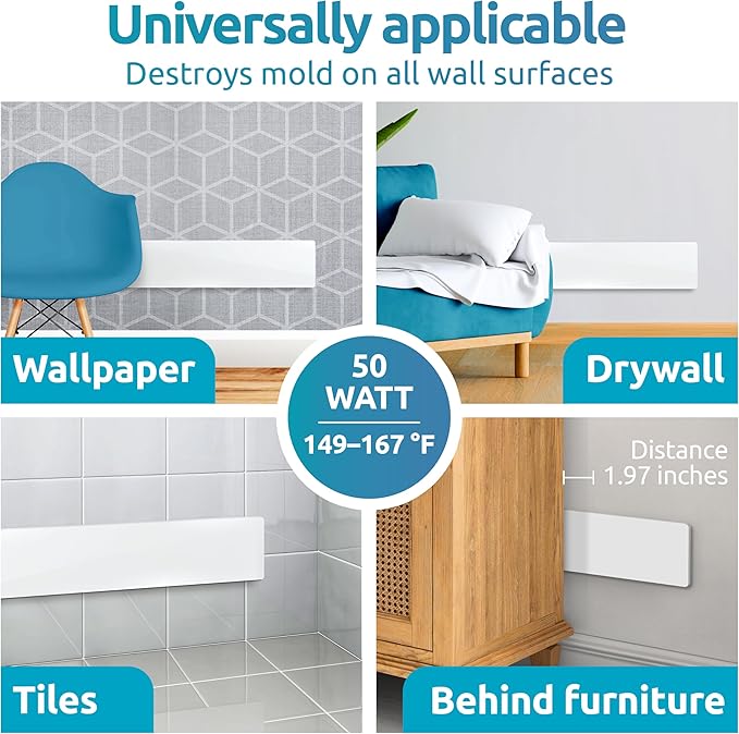 ELIAS Mold Dry - Mold Remover Wall Heating without Chemicals - Alternative to Mold Spray - Anti Mold Agent for Any Room - Can be Used as a Base or Extension Module