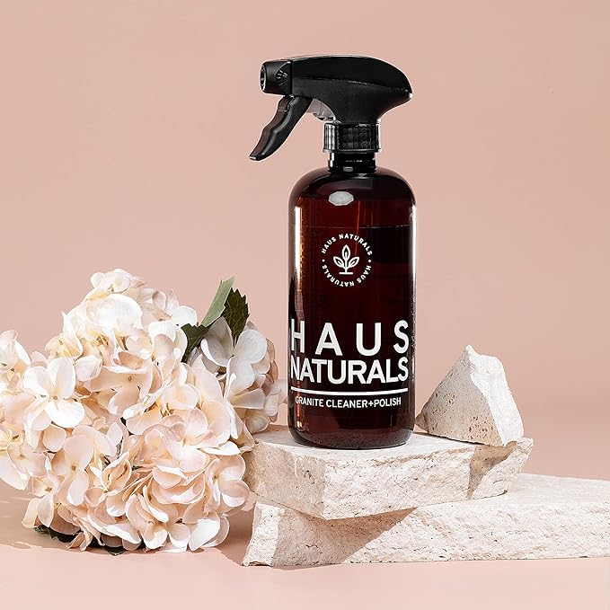 Daily Granite Countertop Cleaner And Polish Kit, Quartz Countertop Cleaner, Formulated To Work On All Natural Stones, Eco Friendly & Plant Based, Safe For Kids And Pets