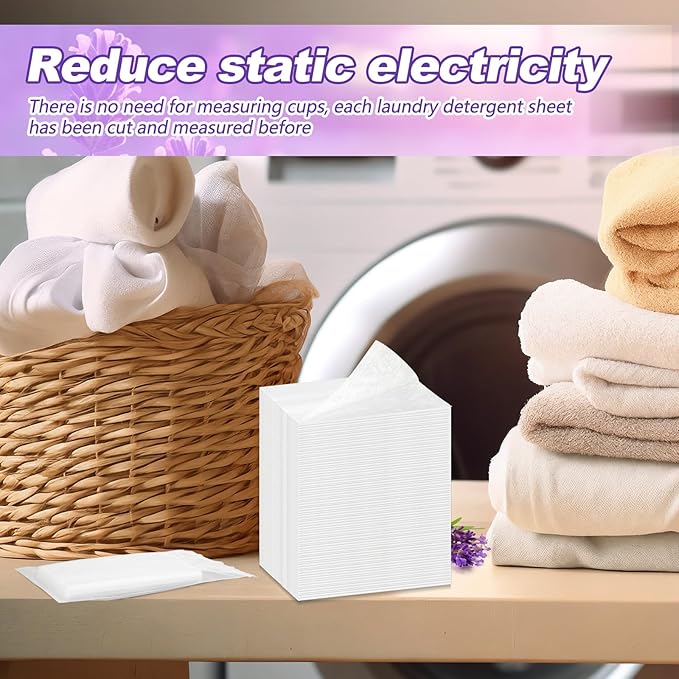 1000 Count Dryer Sheets Bulk Lavender Scent Fabric Softener Scent Dryer Sheets Naturally Softens and Removes Static Cling, Ideal for Large Households, Sensitive Skin