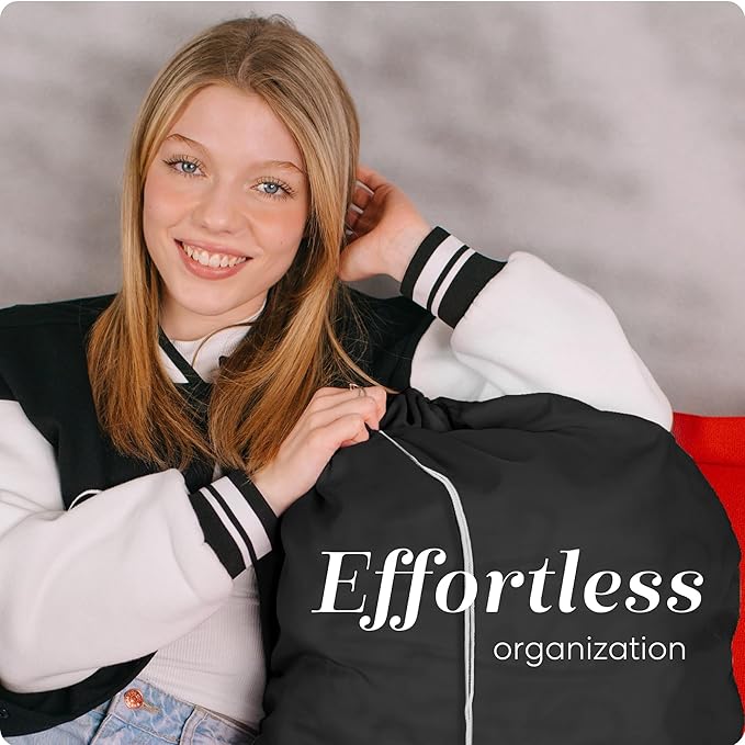 Nylon XL Laundry Bag, Large Capacity with Locking Drawstring, Machine Washable, Fits Laundry Baskets or Hampers, Holds 2 Loads of Clothes (Black, 30" x 40")