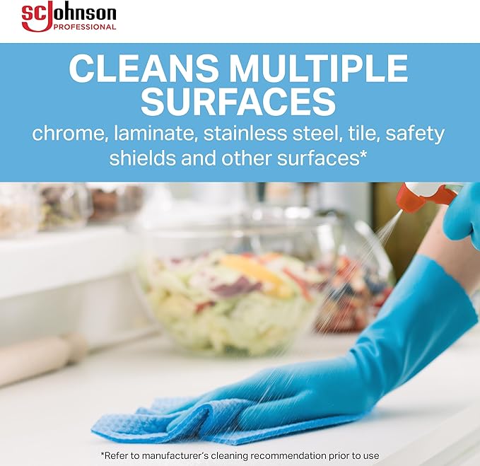 Windex Glass & Multi-Surface Cleaner, 128 Oz Bottle, Case Of 4