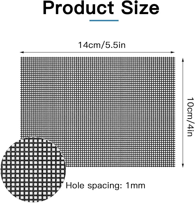 Cleaning Screen, 5.5x4 Inch Upgraded Toilet Cleaner Hard Water 15PCS Toilet Ring Remover Abrasive Grit Mesh Pads for Bowls Griddle Household Stain Calcium Deposits Carbon Rust Scrubber