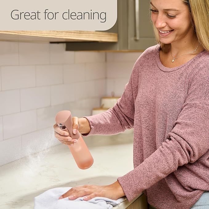 10 OZ Continuous Spray Bottles - Ultra Fine Mist Sprayer | Water Spray Bottle For Hair Stuff, Mister Spray Bottle For Plants Mister | Hair Spray Bottles For Hairstyling, Cleaning, Salons