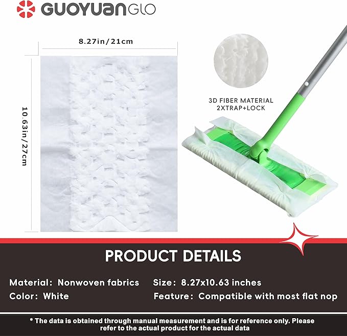 Heavy Duty Pet Dry Sweeping Cloth Refills Multi-Surface Floor Mop Cloths for Cleaning Dust,Dirt and Pet Hair,80 Counts