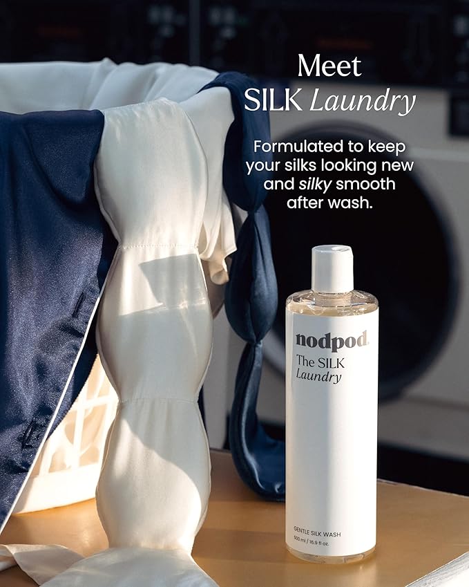 Nodpod Silk Wash - Gentle Silk Laundry Detergent - Liquid Laundry Soap with No Added Dyes or Fragrances - 500ml / 16.9 fl oz