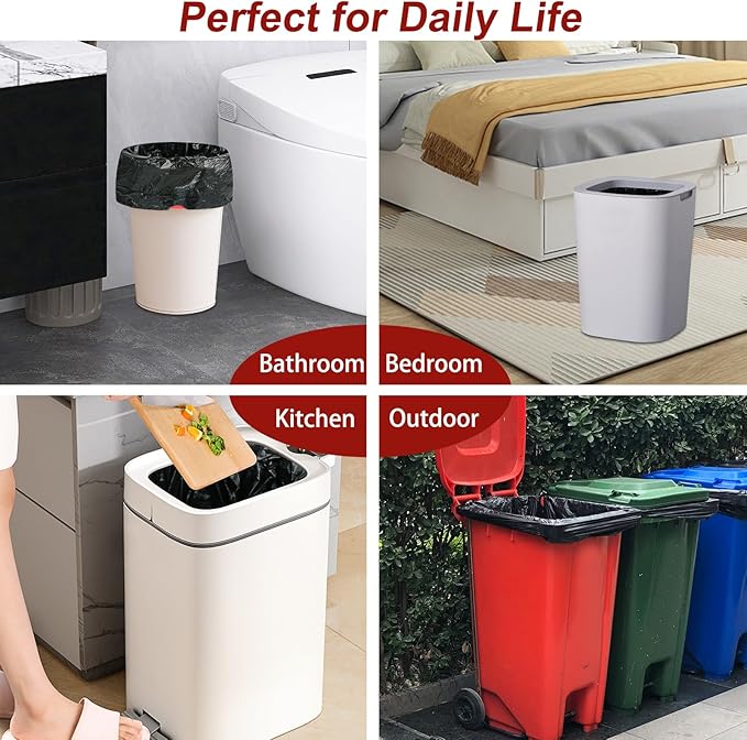 O2frepak 33 Gallon Drawstring Tall Kitchen Trash Bags,Clean Fresh Scent and Heavy Duty Garbage Bags(30 Count,80x100cm)