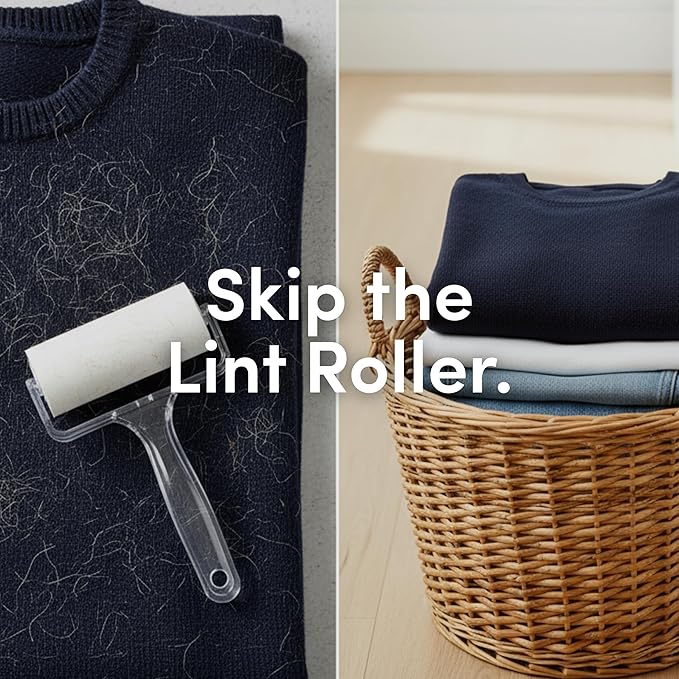 Clean Revolution Pet Hair Remover Laundry System 2-pack: Laundry Detergent + Fabric Softener with HairLift Technology, Fragrance-Free, 6 Natural Enzymes, Removes Pet Hair, Stains & Odors, 40 Oz Each