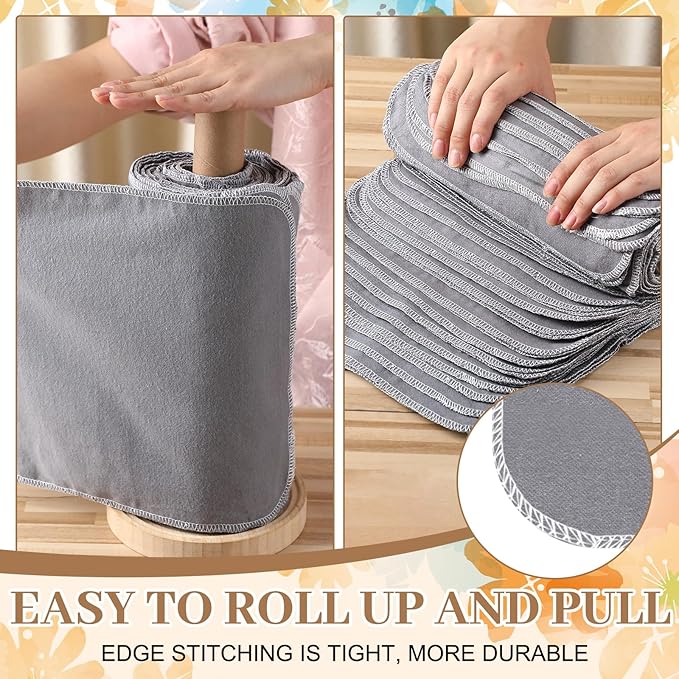 36 Pack Reusable Cleaning Cloths Washable Cotton Kitchen Towels for Home