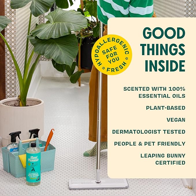 Aunt Fannie's Multi-Surface Vinegar Cleaning Kit: All Purpose Spray, Cleaning Wipes, and Floor Cleaner (Lemon, Cleaning Bundle)