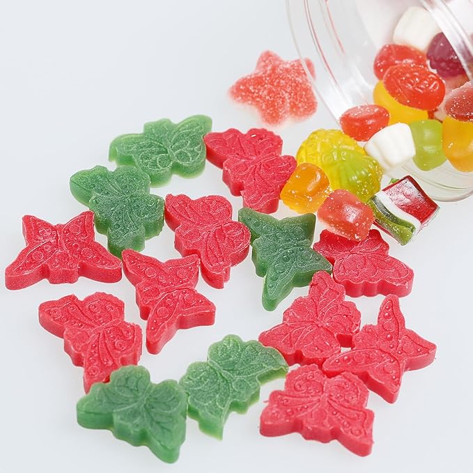 Butterfly Mold, 72 Cavities Mini Butterflies Silicone Molds for Chocolate Candy Gummy, Food Grade Small Silicone Butterfly Molds for Homemade Cake Decorations/Snack Biscuits