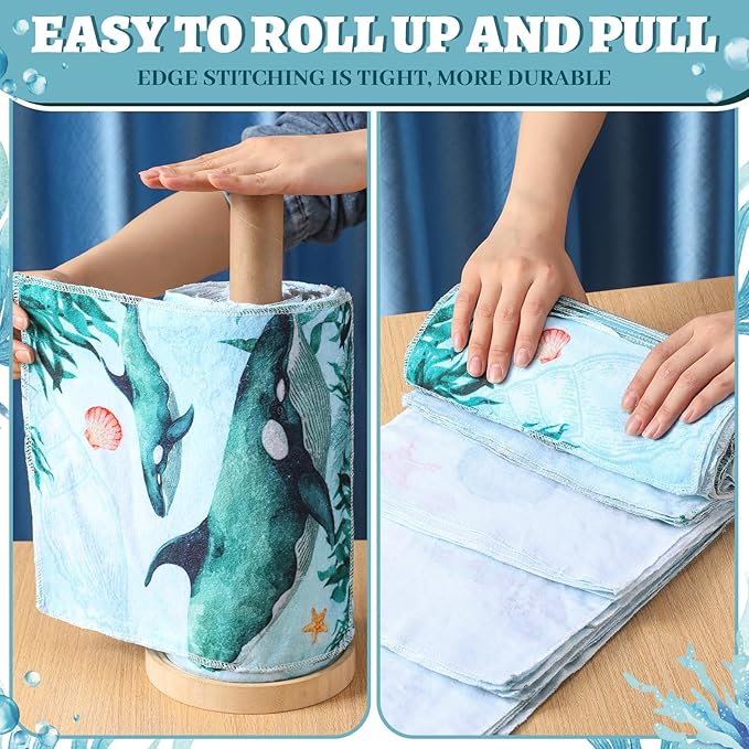 36 Pack Reusable Cleaning Cloths Washable Cotton Kitchen Towels for Home