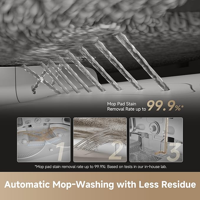 DREAME X50 Ultra Complete Robot Vacuum and Mop with Auto-Empty and Mop Self-Cleaning, 20,000Pa Suction, Obstacle Avoidance and 360° Navigation, Corner to Edge Deep Cleaning, Detangling Brush (White)