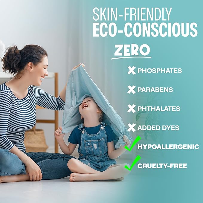 Sudstainables Laundry Detergent Sheets 60 Loads – Dissolvable Laundry Sheet for Washing Machines, Compact Alternative to Liquid & Powder Detergent, Travel-Friendly Soap | Fragrance Free