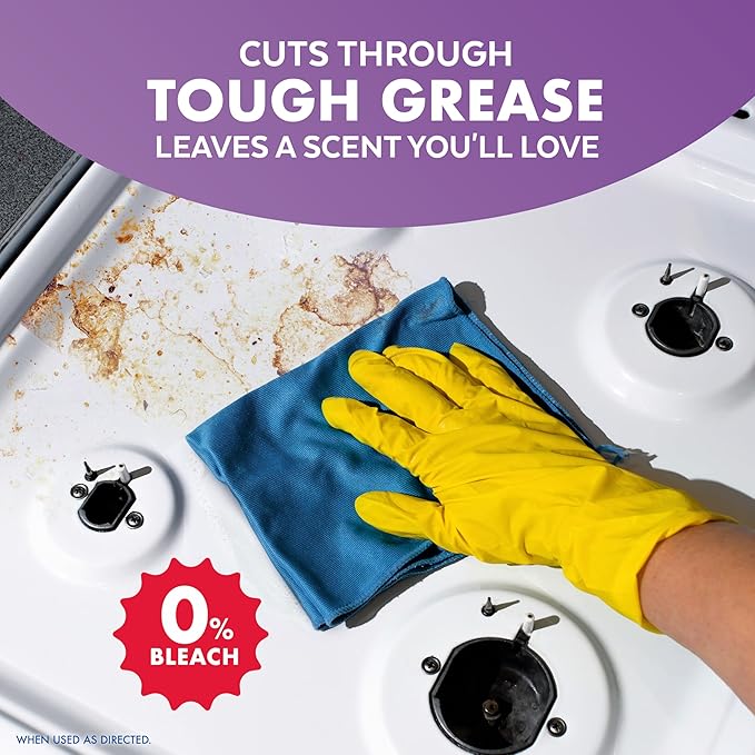 Lysol All Purpose Cleaner Spray, Multi-Purpose Disinfecting Spray, Kitchen & Bathroom Cleaner, Lavender & Cotton Blossom Scent, 32 Fl Oz