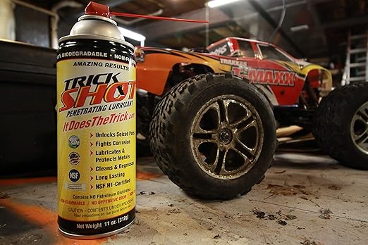 Penetrating Oil, Lubricant, and Degreaser | 6 Pack - 11 oz. Nitrogen Charged Spray Can | Eco-Friendly, Non-Flammable, NSF H1 Food Grade & Biodegradable | 3-in-1 Industrial Performance by Trick Shot