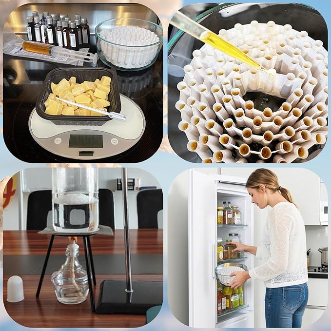 Suppository Molds 2.4 ML 150 PCS Kit with 10 PCS Pipettes & 5 PCS Gloves for DIY Suppositories