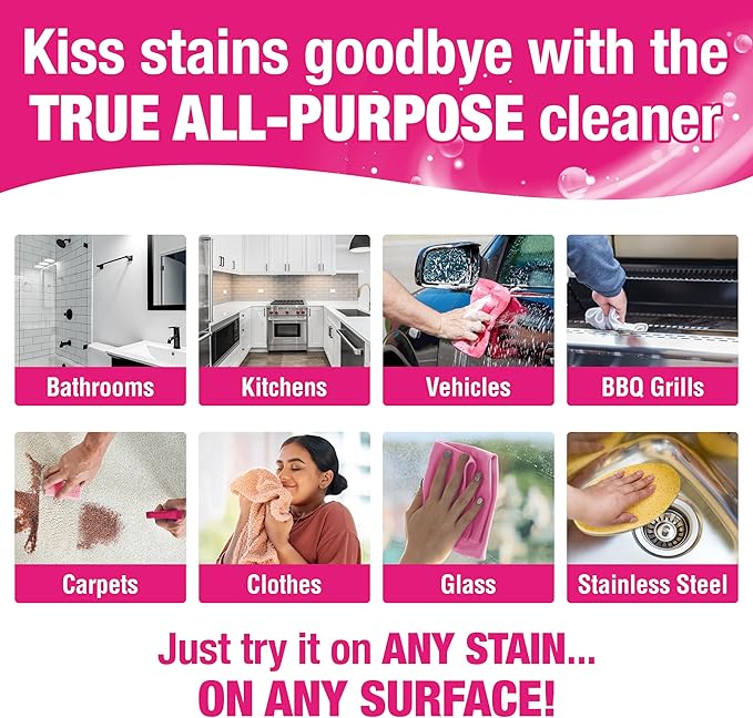 Quick 'n Brite All-Purpose Cleaner & Heavy-Duty Bathroom Cleaning Kit – 80oz Paste & 64oz Scum Off Liquid for Shower, Tile, Grout, Glass & Home Cleaning