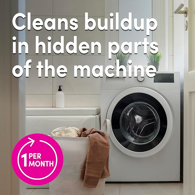 Lemi Shine Washing Machine Cleaner - Hard Water Citric Acid Cleaning Powder - Includes Machine Cleaning Wipes - 16.88 oz (8 Pack)