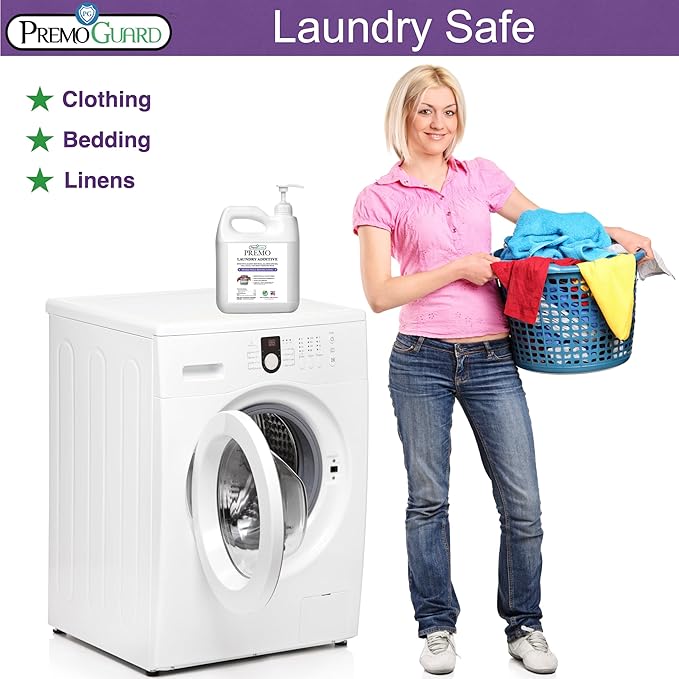 Premo Guard Bed Bug, Mite & Lice Laundry Detergent Additive 64 oz – Child & Pet Friendly – Stain & Odor Free – Best Natural Non-Toxin Treatment