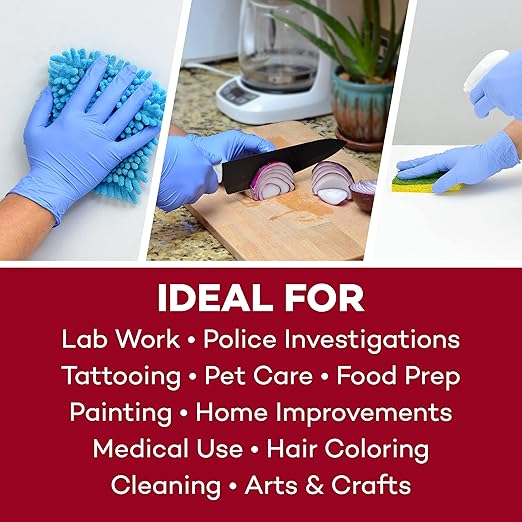 Dealmed Nitrile Gloves – Pallet of Size Medium Disposable Nitrile Gloves, Non-Irritating Latex Free, Multi-Purpose Use for a First Aid Kit and More (84 Cases)