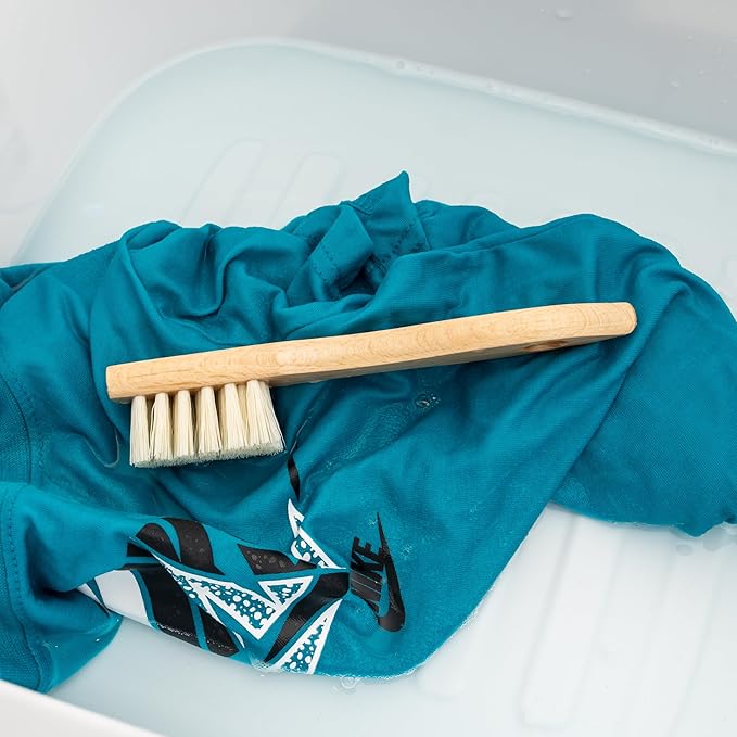 KONEX Laundry Brush - European Economy Laundry Brush for Stains on Clothes, Incredible Stain Remover with Sturdy Bristles, Convenient Handheld Design for Effortless Cleaning