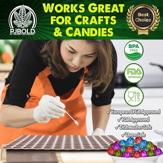 Gum Drop Candy Mold - Half Sheet Brown