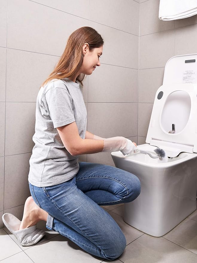 LANON 3 Pairs wahoo Skin-Friendly Cleaning Gloves, Unlined Dishwashing Kitchen Gloves, Reusable, Non-Slip, Brilliant White, Medium