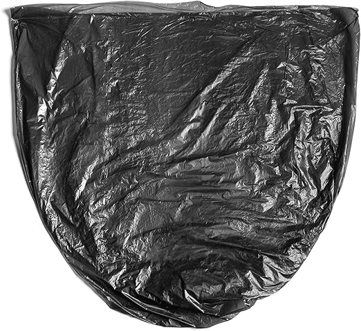 Aluf Plastics High Density Trash Bags, 55-60 Gallon, 200 Count, 21 Micron (eq), 40.5" x 54", Clear, for Bathroom, Office, Industrial, Commercial, Janitorial, Municipal, Recycling