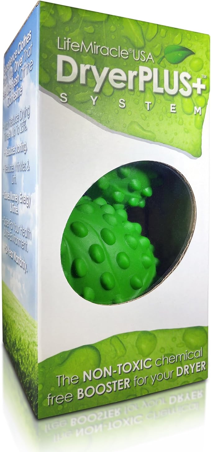 DryerPlus Dryer Balls XL | The BEST Made Reusable Non Toxic Laundry Softener & Wrinkle Release | Replaces Fabric Softener Liquid, Dryer Sheets & Wool | Vegan & Sheep Safe | 2-Year USA Warranty