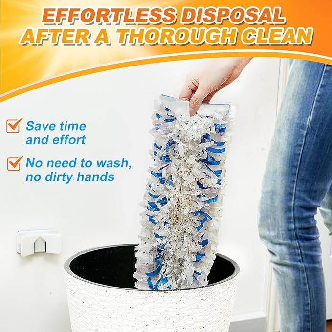 20 Pack Disposable Mop Pads for Swiffer Power Mop Pads, Replacement for Power Mop Refills Power Mop Pads, Multi-Surface Mop and PowerMop Wood Mop Floor Cleaning