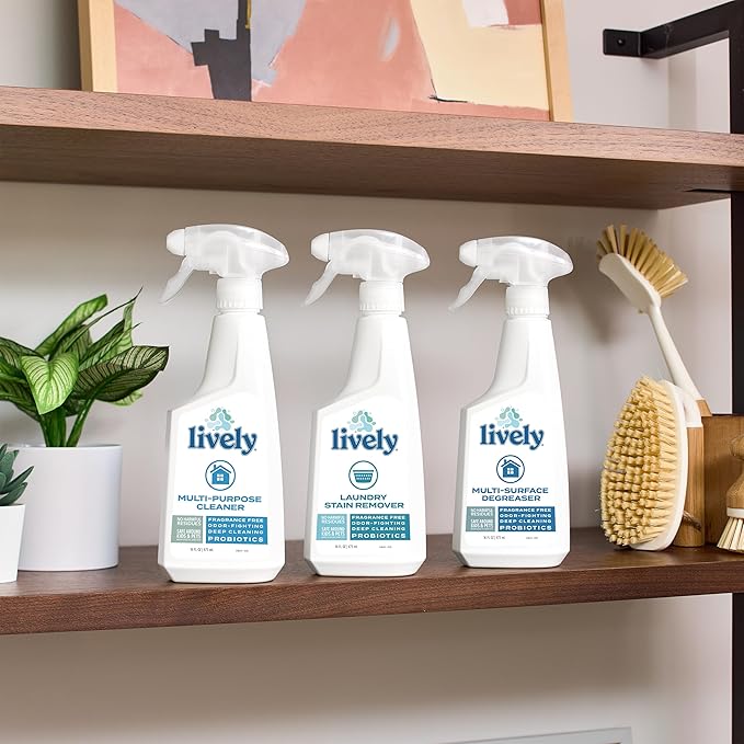 Lively Complete Household Cleaning Bundle – Multi-Purpose Cleaner, Degreaser, and Laundry Stain Remover