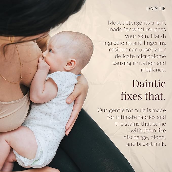 Delicates, Lingerie & Bodily Fluids Detergent – Gentle, pH Neutral, and Enzyme Powered Stain Remover for Intimate Fabrics 16 Fl Oz