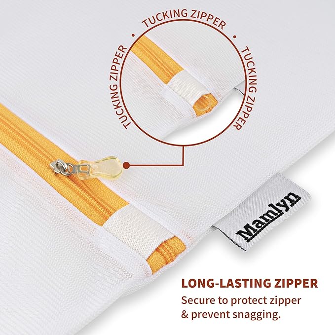 Mesh Laundry Bag for Delicates, Wash Bag for Underwear and Lingerie, Makeup Organizer Bag (2 Small)