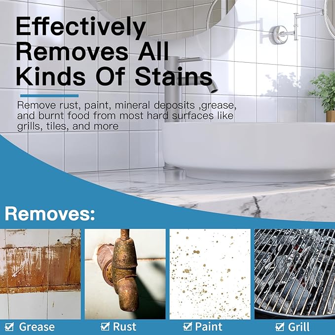 Cleaning Screen, 5.5x4 Inch Upgraded Toilet Cleaner Hard Water 15PCS Toilet Ring Remover Abrasive Grit Mesh Pads for Bowls Griddle Household Stain Calcium Deposits Carbon Rust Scrubber