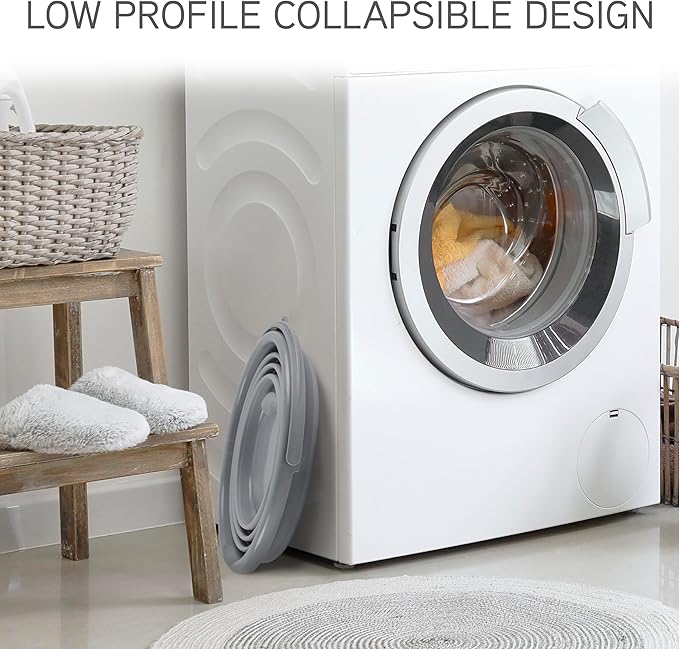 SIMPLEMADE Collapsible Bucket Cleaning Set - Includes 2 Foldable Buckets, Spray Bottle, Rag, Scrubbing Brush and Sponge - Holds Up to 10 liters, Easy Storage, All-Purpose Cleaning Solution