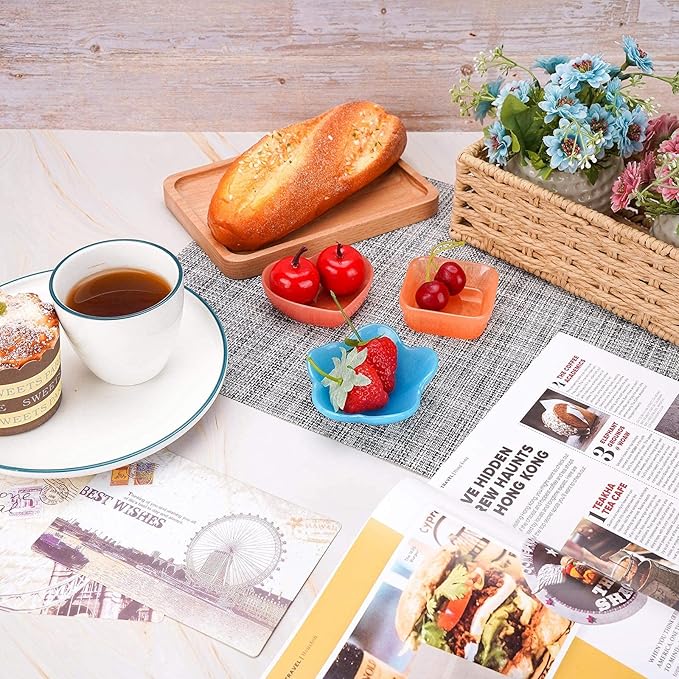 Gartful 3 Pieces Dish Resin Molds, Silicone Jewelry Tray Molds, Storage Container Epoxy Resin Casting Molds for Jewelry Ring Holders, Soap Dish, Candle Holder, 3 Styles(Flower & Heart & Square)