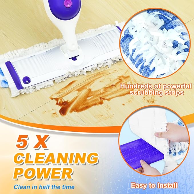 20 Pack Disposable Mop Pads for Swiffer Power Mop Pads, Replacement for Power Mop Refills Power Mop Pads, Multi-Surface Mop and PowerMop Wood Mop Floor Cleaning