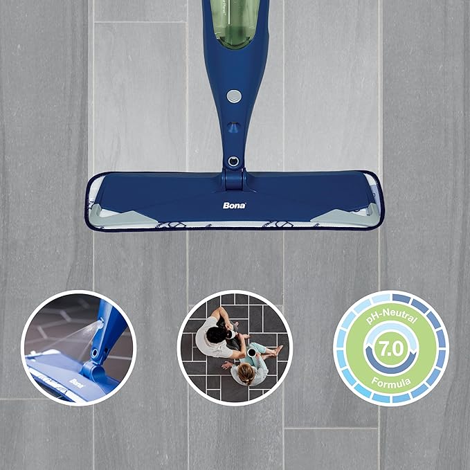 Bona Multi-Surface Floor Cleaner Refill - 96 fl oz - Unscented - Refill Spray Mops and Spray Bottles - Residue-Free Floor Cleaning Solution for Stone, Tile, Laminate, and Vinyl Floors