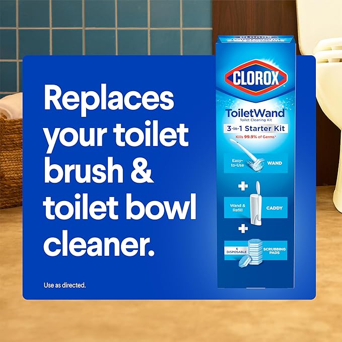 Clorox ToiletWand Toilet Cleaner Refills, Toilet brush, Original, 10 Count