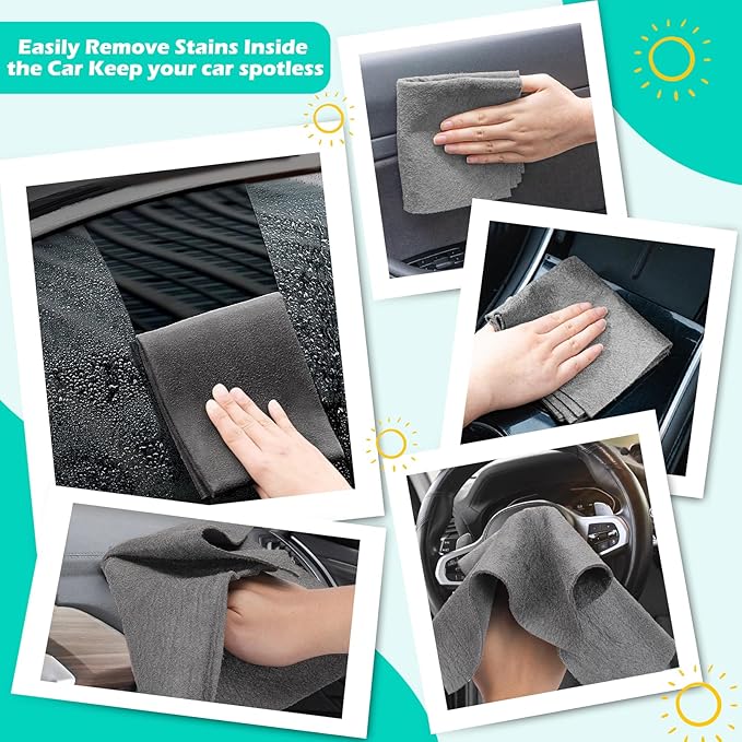 XANGNIER 4 Pack Car Drying Towel,Extra Large Microfiber Towels for Cars,Super Absorbent Micro Fiber Auto Drying Towel,Scratch Free,Reusable Wash Towels for Auto Detailing Flash,Car Cleaning Supplies