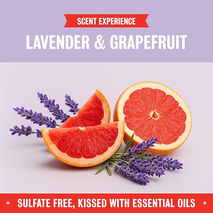 Rebel Green Organic Laundry Detergent - Natural Laundry Soap - Liquid Laundry Detergent with Dispenser Cup - Gentle Laundry Detergent - Fresh Lavender & Grapefruit Scent - 68 Load Bottles, 2 Pack